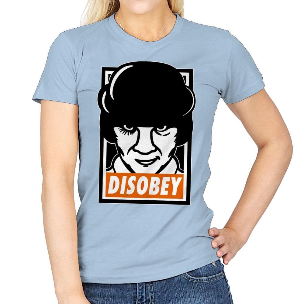 Don't Disobey The Droogs - Raffitees - Womens T-Shirts RIPT Apparel Small / Light Blue