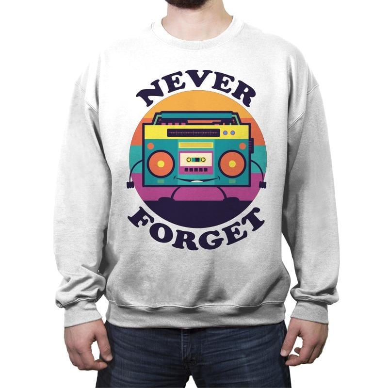 Don't Forget Me - Crew Neck Sweatshirt Crew Neck Sweatshirt RIPT Apparel Small / White