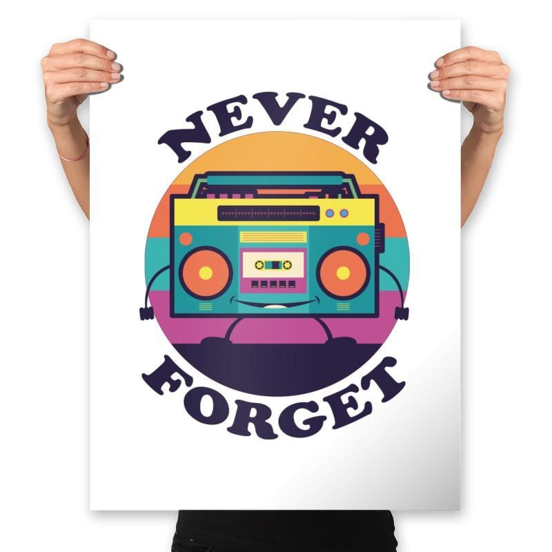 Don't Forget Me - Prints Posters RIPT Apparel 18x24 / White