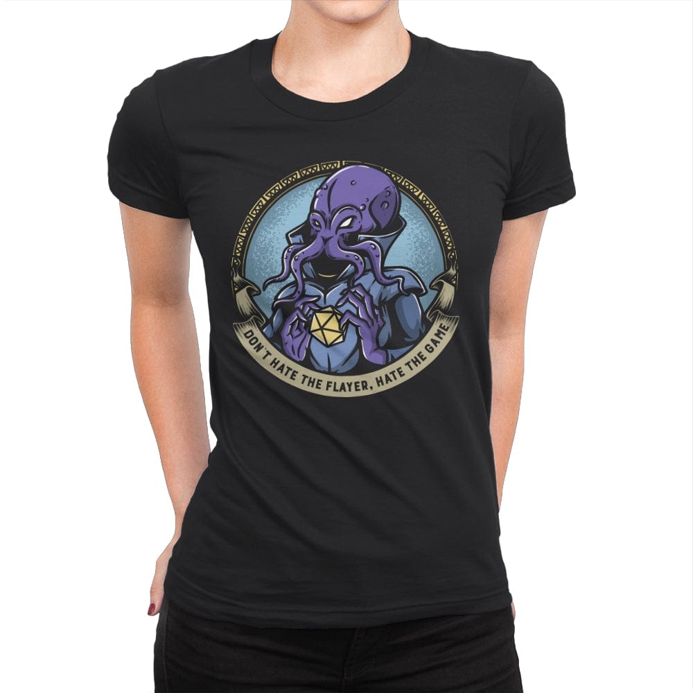 Don't Hate the Flayer - Womens Premium T-Shirts RIPT Apparel Small / Black
