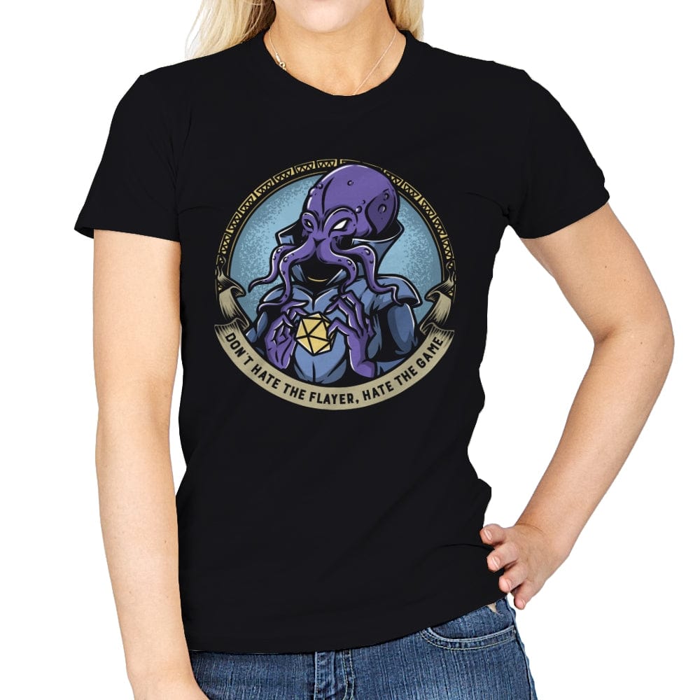 Don't Hate the Flayer - Womens T-Shirts RIPT Apparel Small / Black