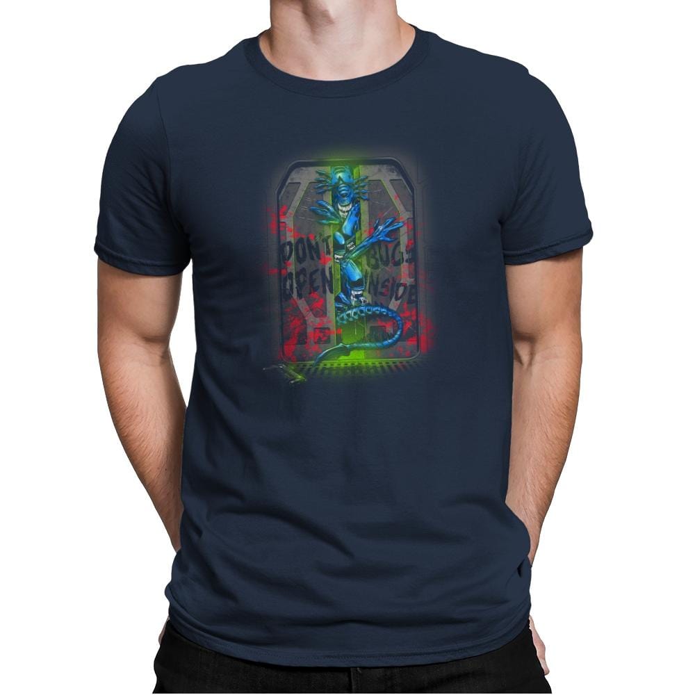 Don't Open Bugs Inside Exclusive - Mens Premium T-Shirts RIPT Apparel Small / Midnight Navy