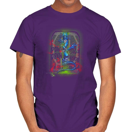 Don't Open Bugs Inside Exclusive - Mens T-Shirts RIPT Apparel Small / Purple