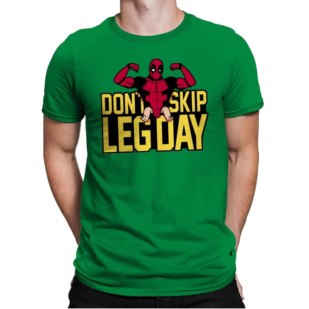 Don't Skip Leg Day! - Raffitees - Mens Premium T-Shirts RIPT Apparel Small / Kelly Green