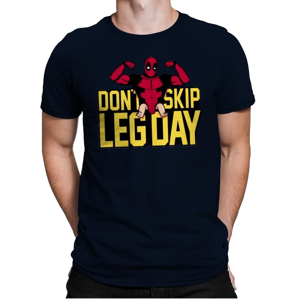 Don't Skip Leg Day! - Raffitees - Mens Premium T-Shirts RIPT Apparel Small / Midnight Navy