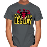 Don't Skip Leg Day! - Raffitees - Mens T-Shirts RIPT Apparel Small / Charcoal