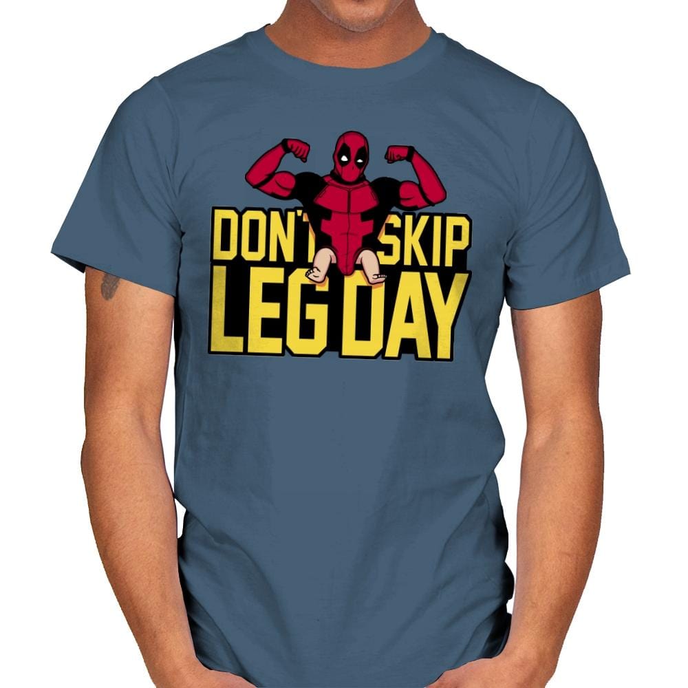 Don't Skip Leg Day! - Raffitees - Mens T-Shirts RIPT Apparel Small / Indigo Blue