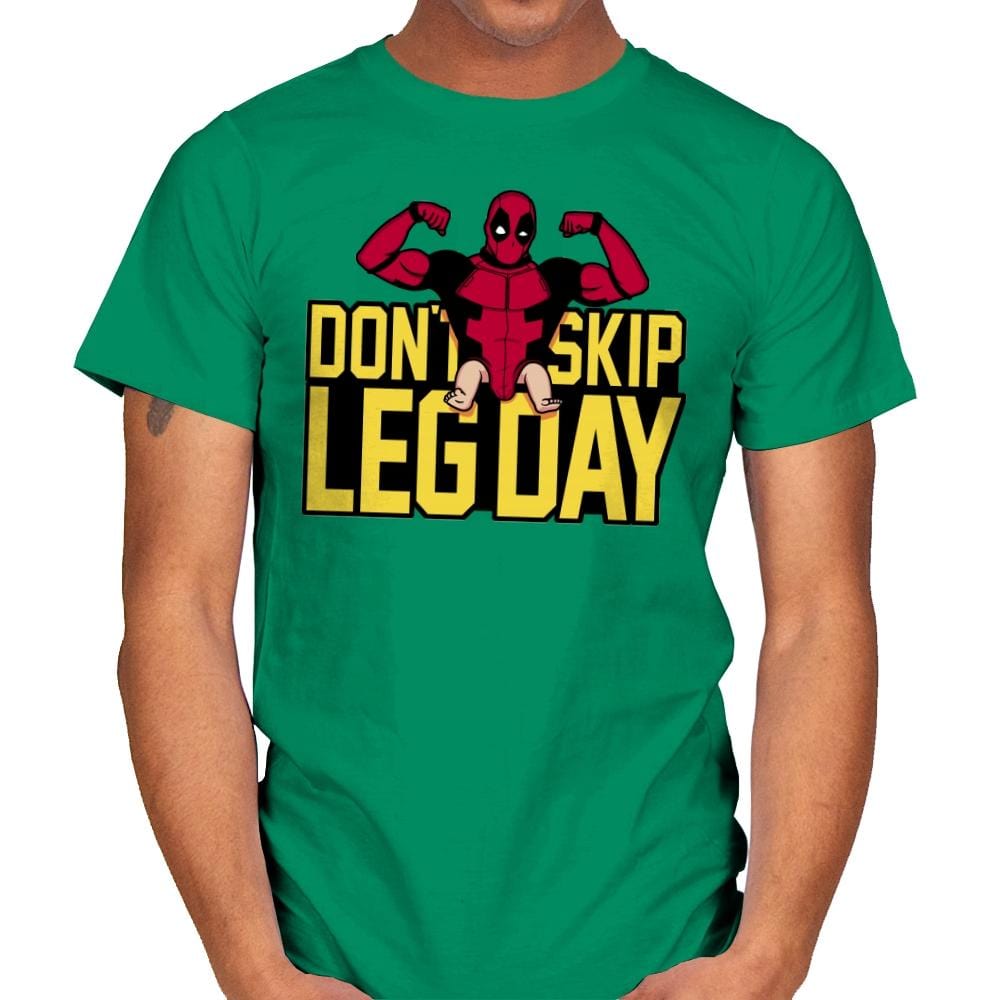 Don't Skip Leg Day! - Raffitees - Mens T-Shirts RIPT Apparel Small / Kelly Green