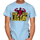 Don't Skip Leg Day! - Raffitees - Mens T-Shirts RIPT Apparel Small / Light Blue