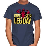 Don't Skip Leg Day! - Raffitees - Mens T-Shirts RIPT Apparel Small / Navy