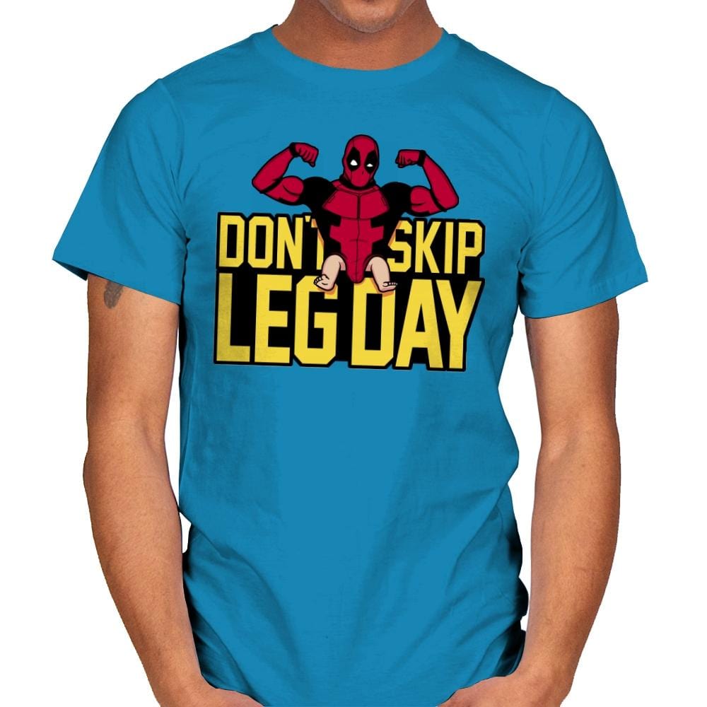 Don't Skip Leg Day! - Raffitees - Mens T-Shirts RIPT Apparel Small / Sapphire
