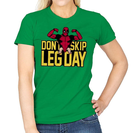 Don't Skip Leg Day! - Raffitees - Womens T-Shirts RIPT Apparel Small / Irish Green