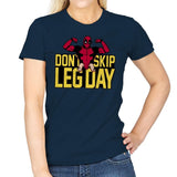 Don't Skip Leg Day! - Raffitees - Womens T-Shirts RIPT Apparel Small / Navy