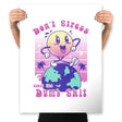 Don't Stress and Be Happy - Prints Posters RIPT Apparel 18x24 / White