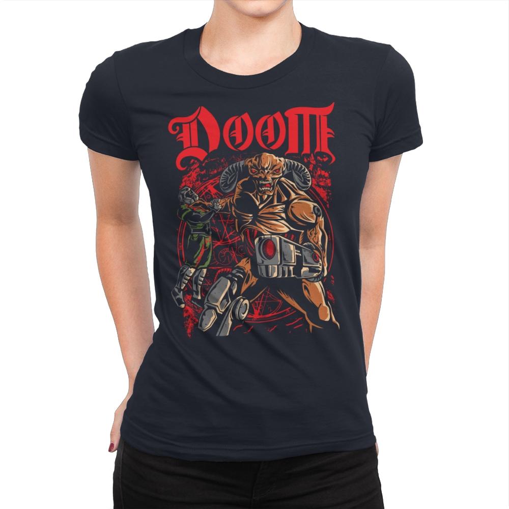 Don't Talk to Demons - Womens Premium T-Shirts RIPT Apparel Small / Midnight Navy