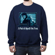 Don’t Watch! - Crew Neck Sweatshirt Crew Neck Sweatshirt RIPT Apparel Small / Navy