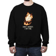 Don't Worry I Am Fine - Crew Neck Sweatshirt Crew Neck Sweatshirt RIPT Apparel Small / Black
