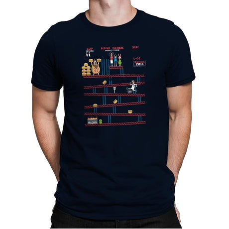 Donkey-squatch Exclusive - Mens Premium T-Shirts RIPT Apparel Small / Midnight Navy