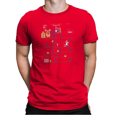 Donkey-squatch Exclusive - Mens Premium T-Shirts RIPT Apparel Small / Red