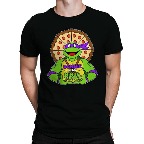 Donnie is my Turtle (My Purple Ninja Turtle) - Mens Premium T-Shirts RIPT Apparel Small / Black
