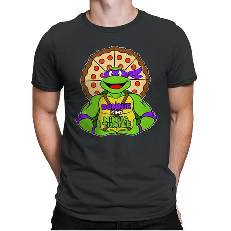Donnie is my Turtle (My Purple Ninja Turtle) - Mens Premium T-Shirts RIPT Apparel Small / Heavy Metal