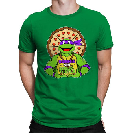 Donnie is my Turtle (My Purple Ninja Turtle) - Mens Premium T-Shirts RIPT Apparel Small / Kelly