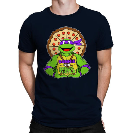 Donnie is my Turtle (My Purple Ninja Turtle) - Mens Premium T-Shirts RIPT Apparel Small / Midnight Navy