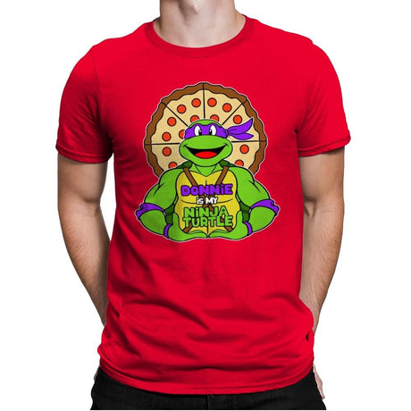 Donnie is my Turtle (My Purple Ninja Turtle) - Mens Premium T-Shirts RIPT Apparel Small / Red