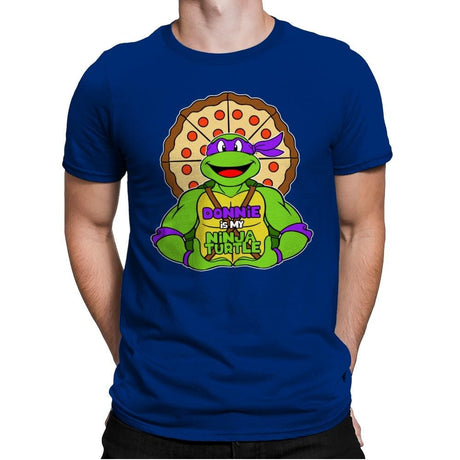 Donnie is my Turtle (My Purple Ninja Turtle) - Mens Premium T-Shirts RIPT Apparel Small / Royal