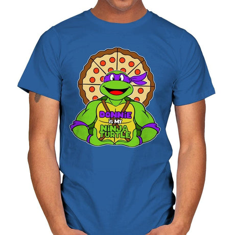 Donnie is my Turtle (My Purple Ninja Turtle) - Mens T-Shirts RIPT Apparel Small / Royal