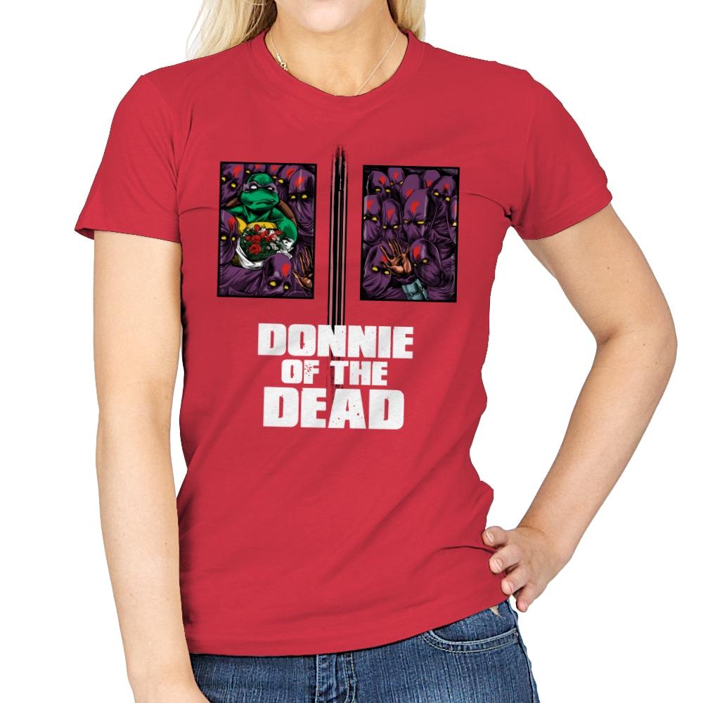 Donnie of the Dead - Womens T-Shirts RIPT Apparel Small / Red
