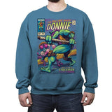 Donnie's Comics - Crew Neck Sweatshirt Crew Neck Sweatshirt RIPT Apparel Small / Indigo Blue