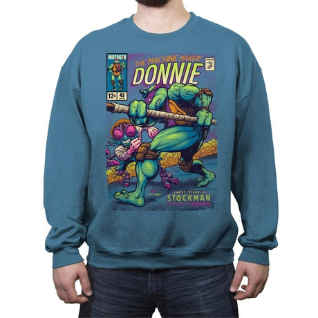 Donnie's Comics - Crew Neck Sweatshirt Crew Neck Sweatshirt RIPT Apparel Small / Indigo Blue