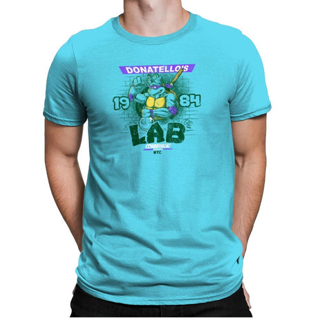 Donny's Lab Exclusive - Mens Premium T-Shirts RIPT Apparel Small / Tahiti Blue