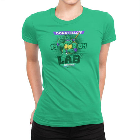 Donny's Lab Exclusive - Womens Premium T-Shirts RIPT Apparel Small / Kelly Green