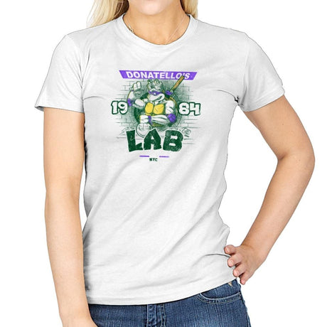 Donny's Lab Exclusive - Womens T-Shirts RIPT Apparel Small / White