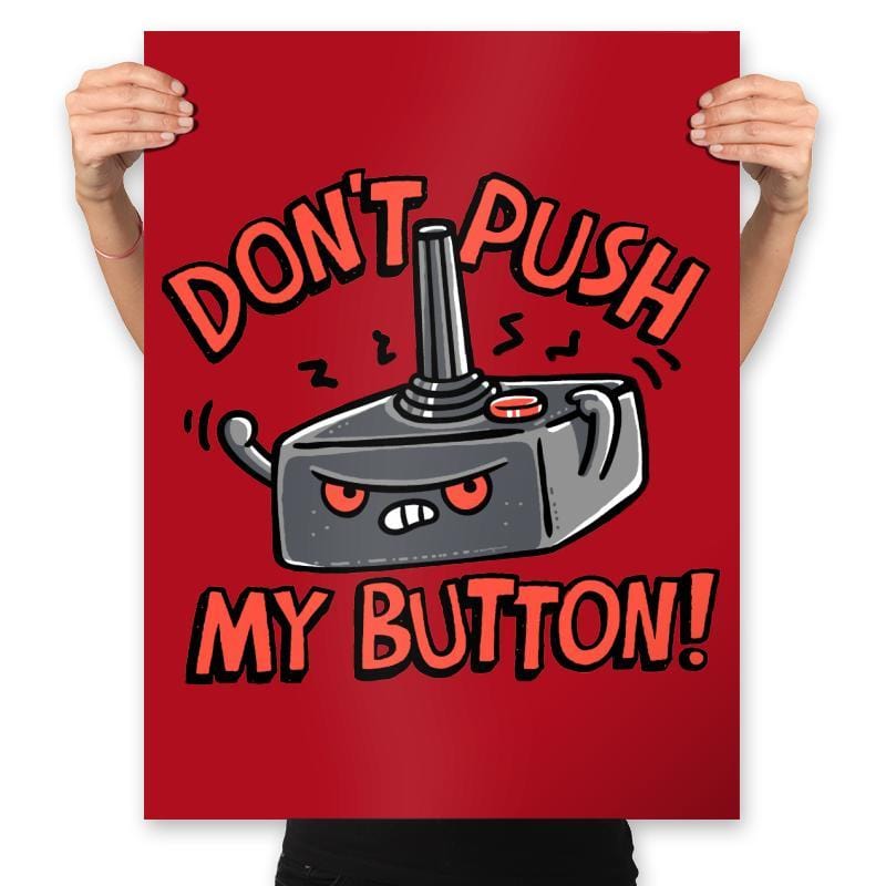 Dont Push Me - Prints Posters RIPT Apparel 18x24 / Red