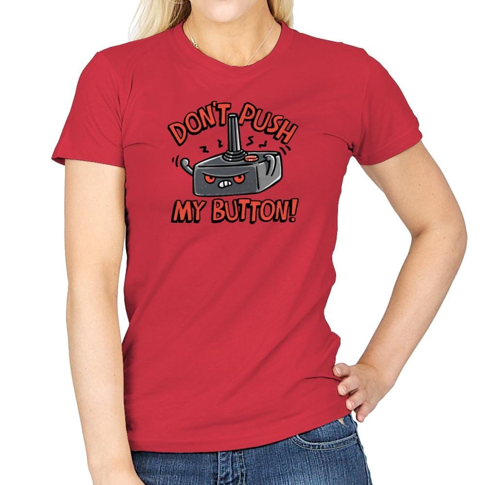 Dont Push Me - Womens T-Shirts RIPT Apparel Small / Red