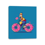 Donut Biking - Canvas Wraps Canvas Wraps RIPT Apparel 11x14 / Sapphire