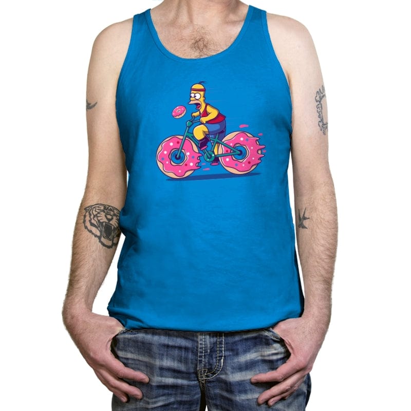 Donut Biking - Tanktop Tanktop RIPT Apparel X-Small / Teal