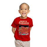Donuts and Dragons - Youth T-Shirts RIPT Apparel X-small / Red