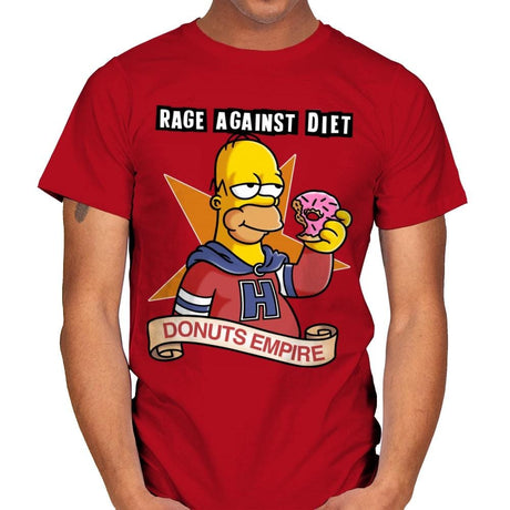 Donuts Empire - Mens T-Shirts RIPT Apparel Small / Red
