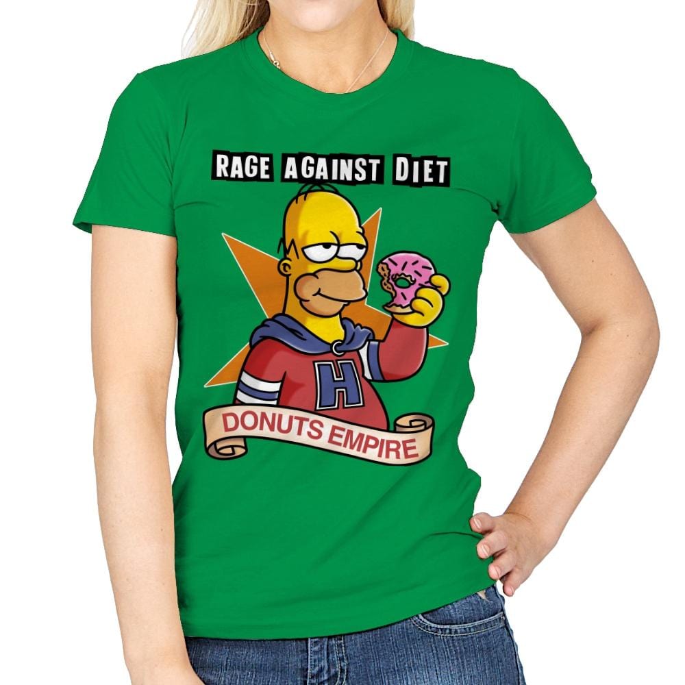 Donuts Empire - Womens T-Shirts RIPT Apparel Small / Irish Green