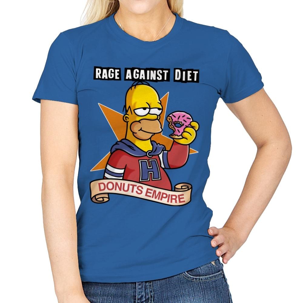 Donuts Empire - Womens T-Shirts RIPT Apparel Small / Royal