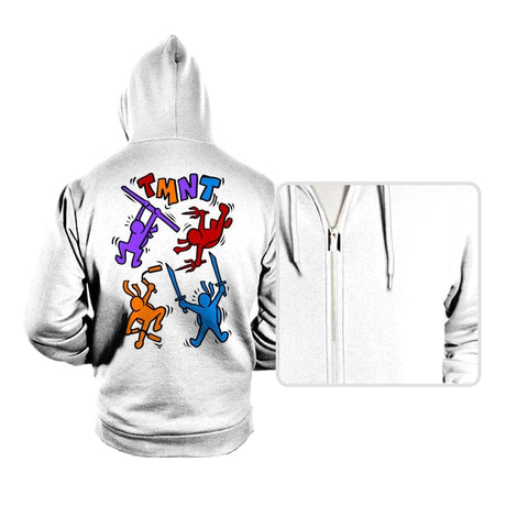 Doodle Ninja - Hoodies Hoodies RIPT Apparel Small / White