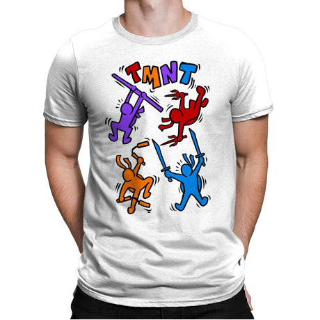 Doodle Ninja - Mens Premium T-Shirts RIPT Apparel Small / White