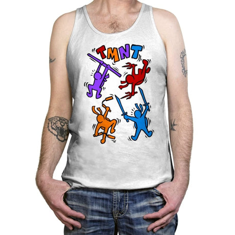 Doodle Ninja - Tanktop Tanktop RIPT Apparel X-Small / White