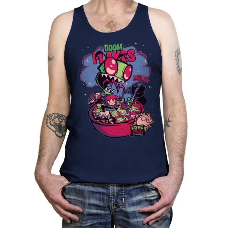 Doom Flakes - Tanktop Tanktop RIPT Apparel X-Small / Navy