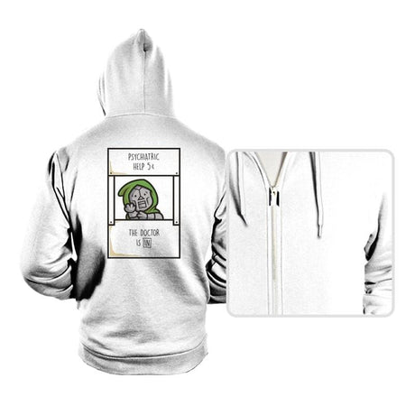 Doom Is In - Hoodies Hoodies RIPT Apparel Small / White