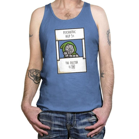 Doom Is In - Tanktop Tanktop RIPT Apparel X-Small / Blue Triblend
